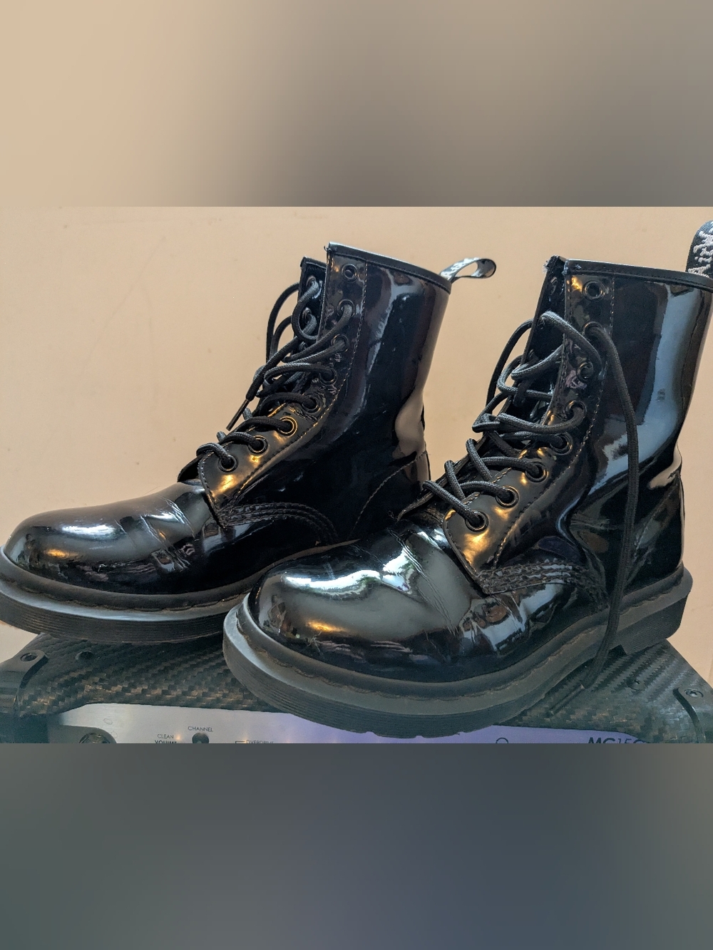 Dr. Martens 1460 Patent Leather lace Up Boots
